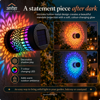 Solar Mandala Lantern Pack of 3 (Terrace Set)