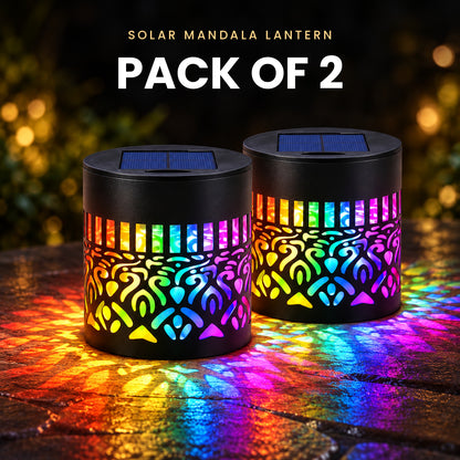 Solar Mandala Lantern Pack of 3 (Terrace Set)